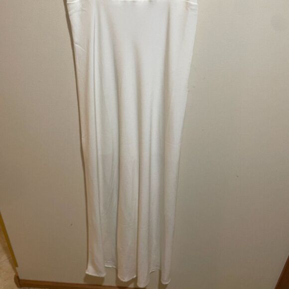 Baltic Born Sz L Molly Mod White Maxi Dress Elegant Timeless Classic Formal - Picture 5 of 11